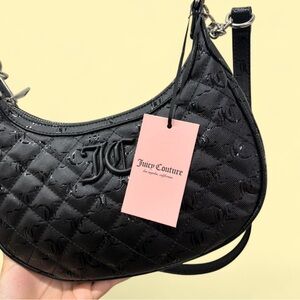 Juicy Couture Black Quilted Shoulder Bag